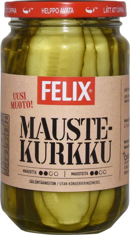 Felix pitkittäin viipaloituja kurkkuja mausteliemessä 460/240g