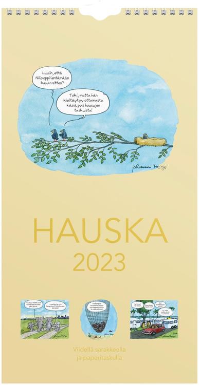 Burde vuosikalenteri 2023 Perhekalenteri Hauska, paperitaskulla, FSC Mix