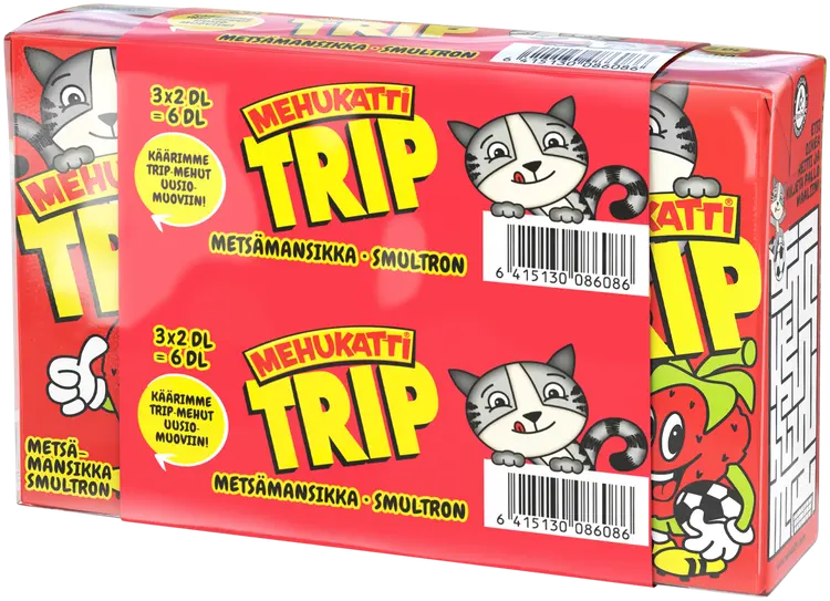 Mehukatti TRIP Metsämansikkajuoma 2dl 3-pack