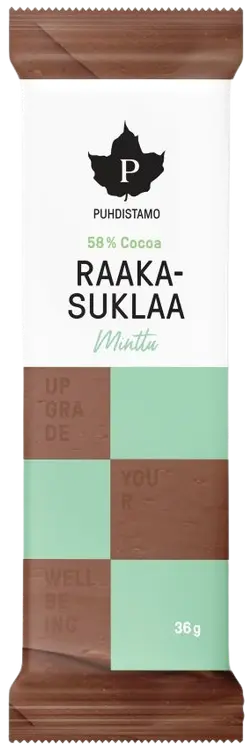 Puhdistamo Raakasuklaapatukka Minttu 33 g