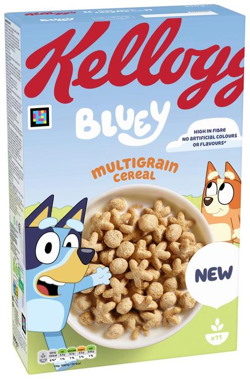 Kellogg's Bluey täisterahommikuhelbed 350g
