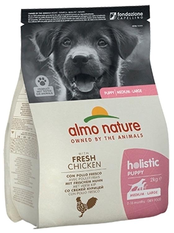 Almo Nature Holistic Puppy M-Lkoiranpentujen täysravinto kana 2 kg