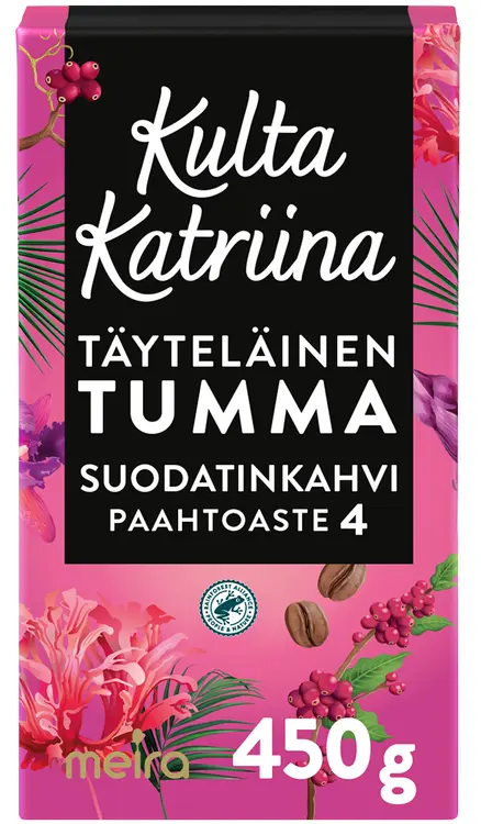 Kulta Katriina Täyteläinen tumma suodatinkahvi RAC 450g