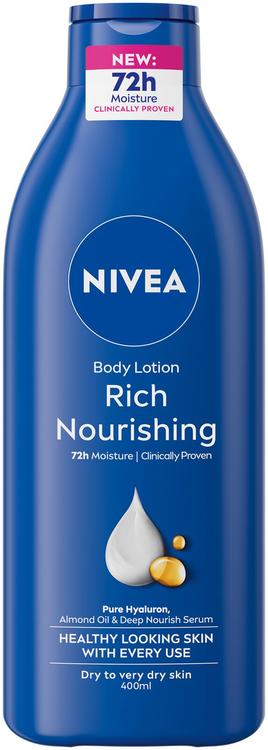 NIVEA 400ml Rich Nourishing Body Milk -vartaloemulsio