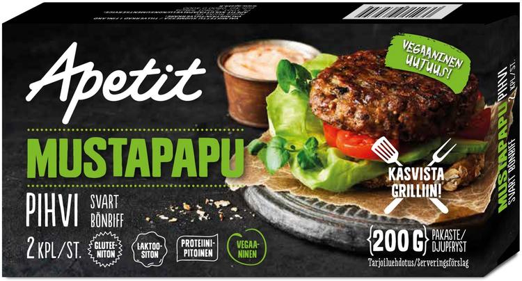 Apetit Mustapapupihvi pakaste 200g