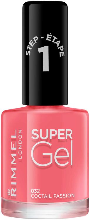 Rimmel 12ml Super Gel Nail Polish 032 Cocktail Passion kynsilakka