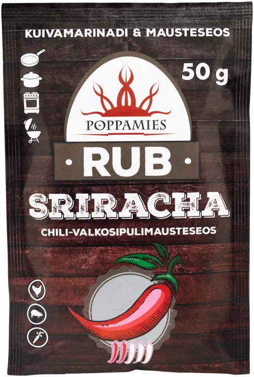 Poppamies Rub Sriracha mausteseos 50g