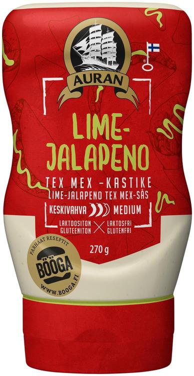 Auran Lime-jalapeno tex mex -kastike 270g