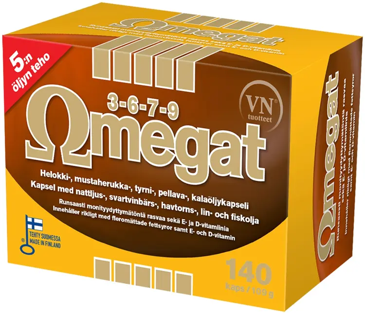 Omegat 3-6-7-9 140 kaps Via Naturale