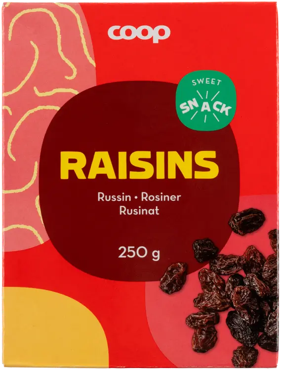 Coop rusinat 250 g