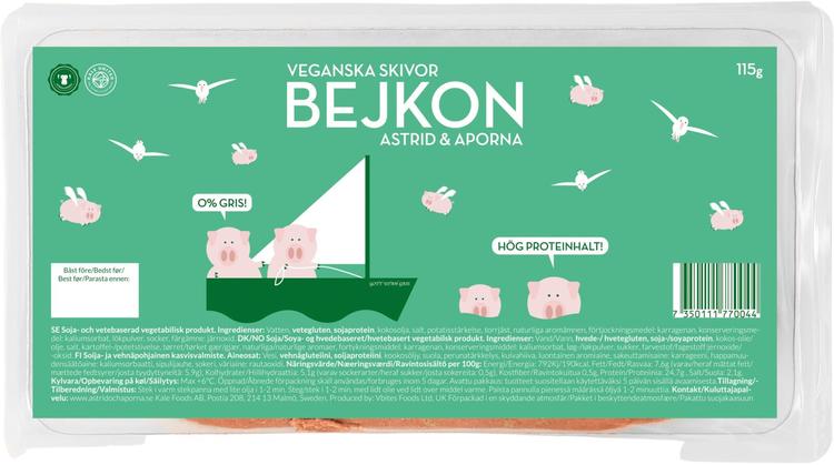 Astrid&Aporna Kasviperäinen vaihtoehto pekonille 115g