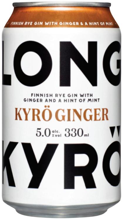 Kyrö Gin Long Drink Ginger muu alkohoolne jook 5%vol 330 ml