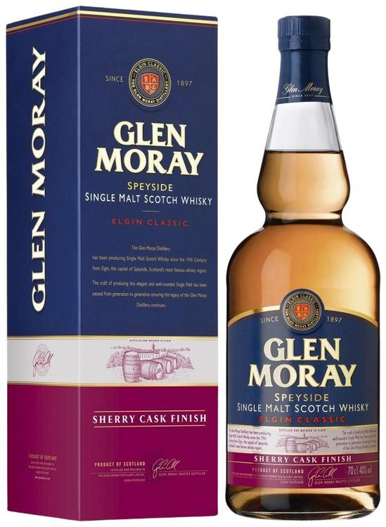 Glen MoraySherry Cask Single Malt whisky 40%vol 700ml