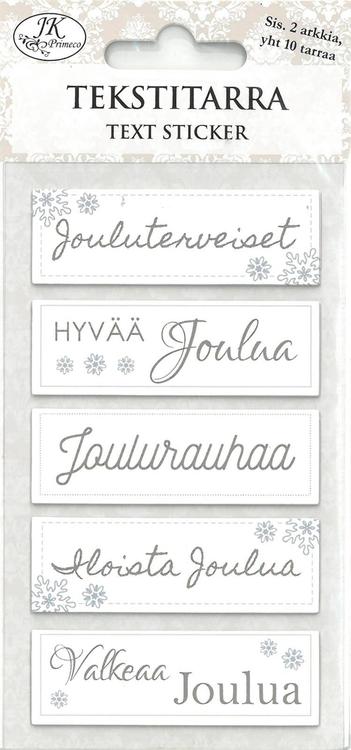 Tekstitarralajitelma joulu siniharmaa 2ark/pkt