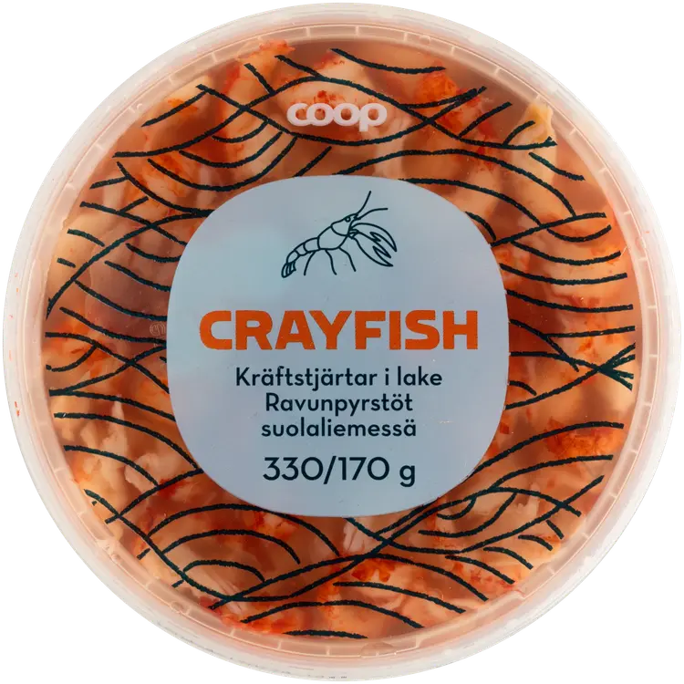 Coop ravunpyrstöt liemessä 330/170 g