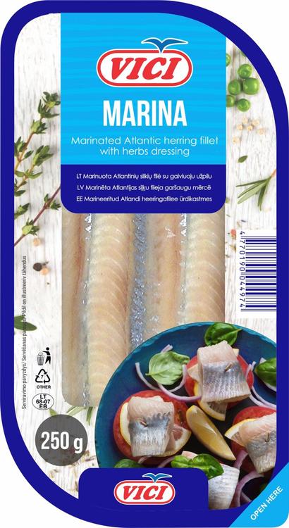 Heeringafilee marin.ürdikastmes Marina 250g