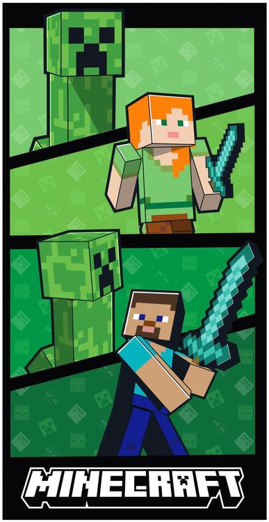 VANNIRÄTT MINECRAFT 70X140