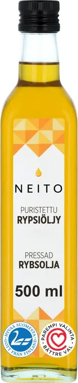 Apetit Neito Puristettu pehmeä ja hieno rypsi&rapsiöljy 500ml