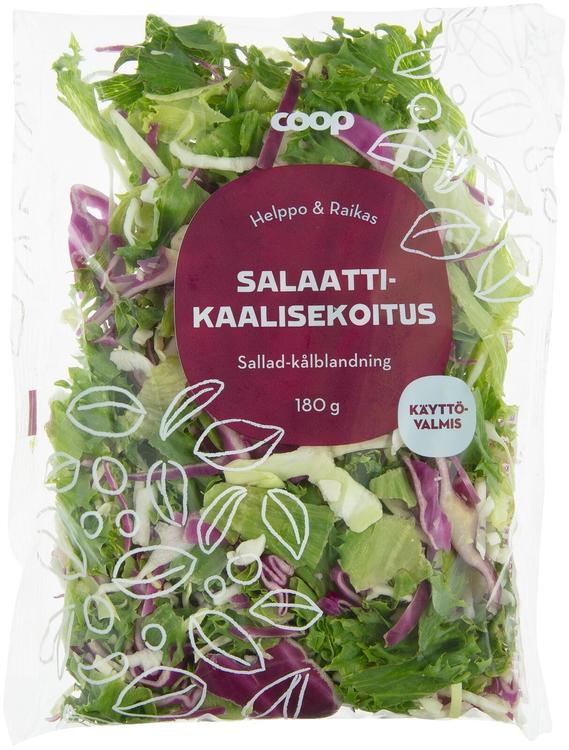 Coop salaatti-kaalisekoitus 180 g
