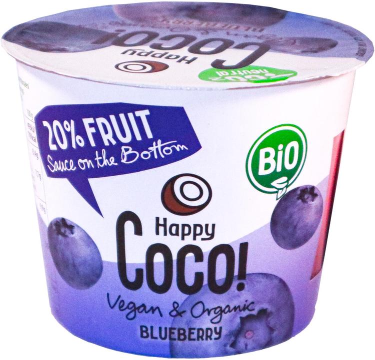 HAPPY COCO KOOKOSPOHJAINEN VÄLIPALAHERKKU JOSSA 30% MARJAA 250G