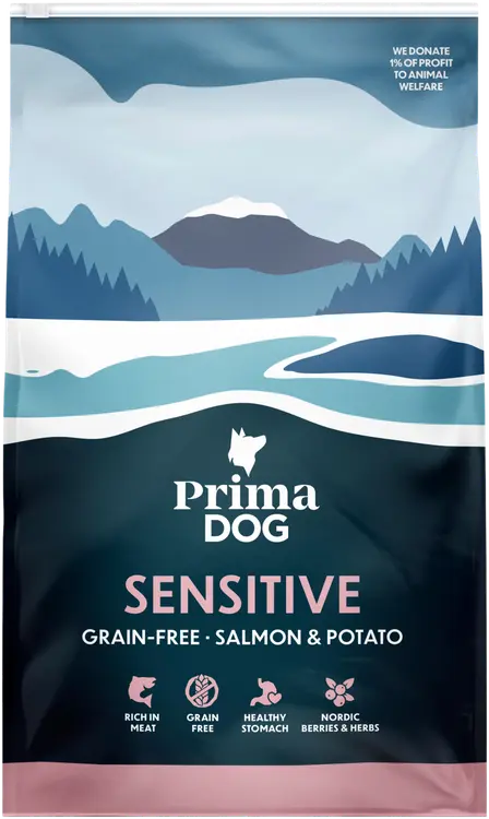 Prima Dog Lohi-Peruna viljaton herkkävatsaisille aikuisille koirille 3 kg
