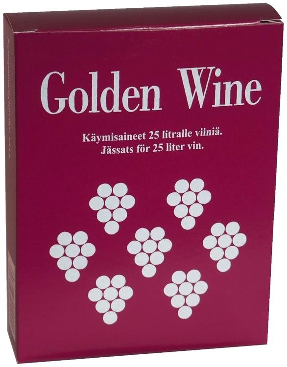 GOLDEN WINE Käymisaineeet 25 l viiniä omista marjoista ja hedelmistä