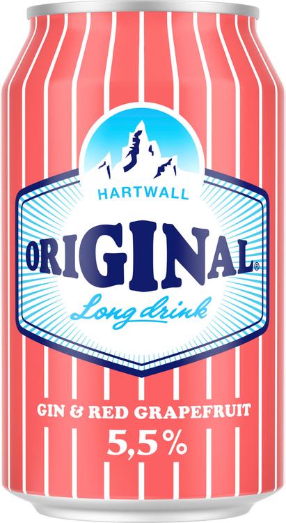 Hartwall Original Long Drink Red Grapefruit 5,5% 0,33 l