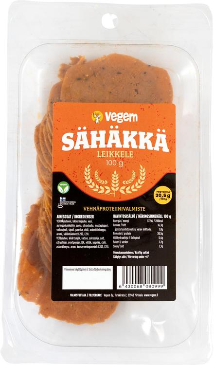 Vegem sähäkkä seitan-leikkele 100g