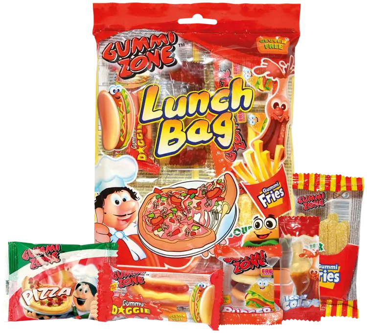 Gummi Zone Lunch Bag makeissekoitus 82g