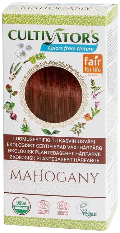 Cultivator's luomusertifioitu kasvihiusväri Mahogany 100g