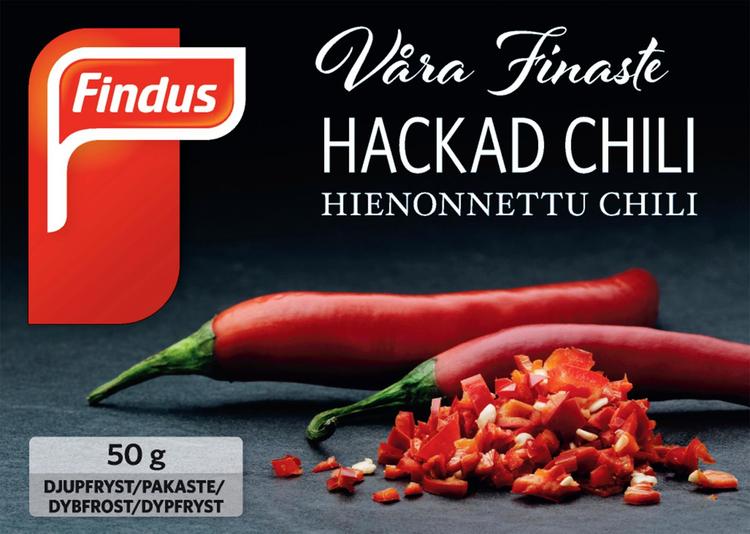 Findus Våra Finaste Hienonnettu Chili 50g, pakaste