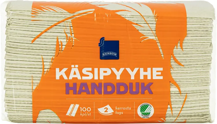 Rainbow käsipyyhe 100kpl