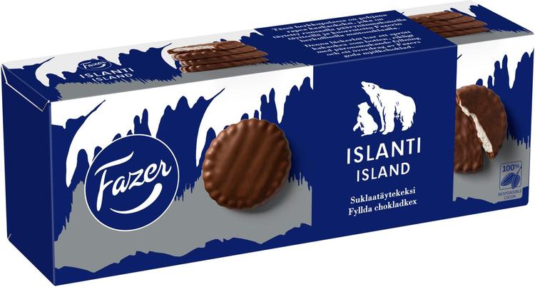 Fazer Islanti päärynä suklaakeksi 142 g
