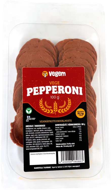 Vegem vege pepperoni leikkele 100g