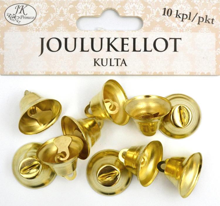 J.K. Primeco Joulukello kulta 10kpl/pss
