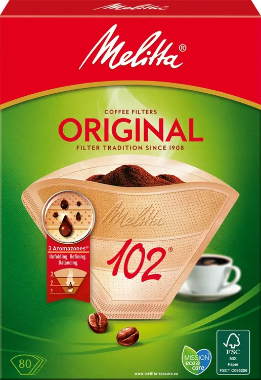 Melitta 102/80 ruskea suodatinpaperi