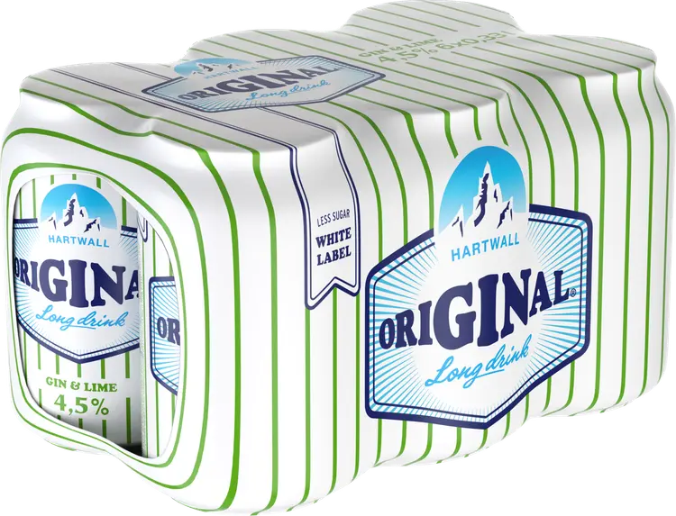 6 x Hartwall Original Long Drink WL Lime 4,5% 0,33 l