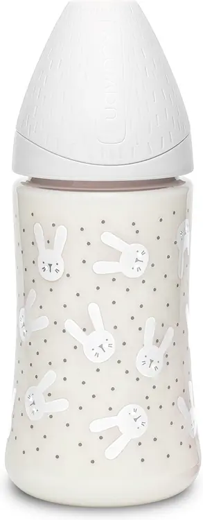 Suavinex tuttipullo Rabbit 270 ml harmaa