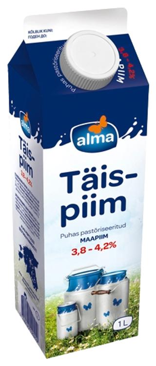 Täispiim 3,8-4,2%, 1 l