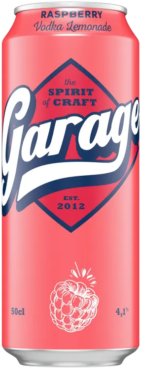 Garage Vodka Lemonade Raspberry maustettu alkoholijuoma 4,1 % tölkki 0,5 L