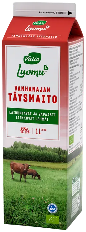 Valio Luomu™ vanhanajan täysmaito 1 l