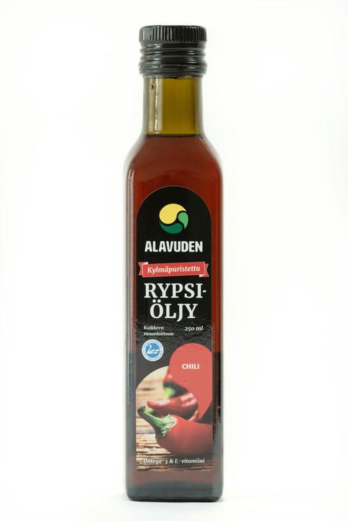 Alavuden kylmäpuristettu rypsiöljy CHILI 250 ml