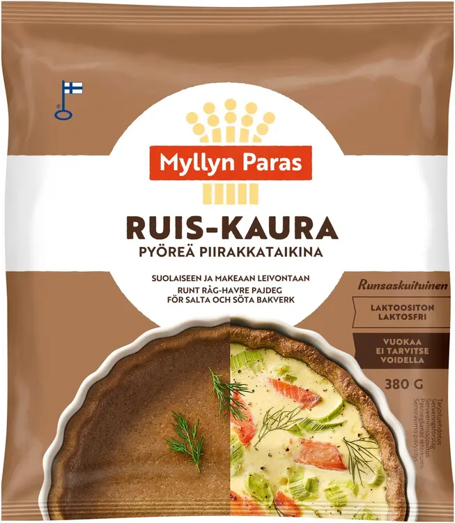 Myllyn Paras Pyöreä Ruis-Kaura Piirakkataikina 380g