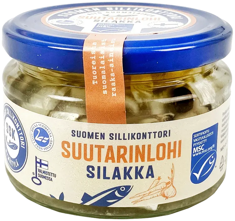 Suomen Sillikonttori Suutarinlohi silakkarulla 280g MSC