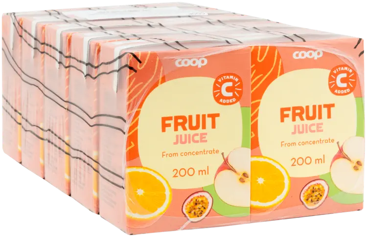 10 x Coop hedelmätäysmehu 2dl
