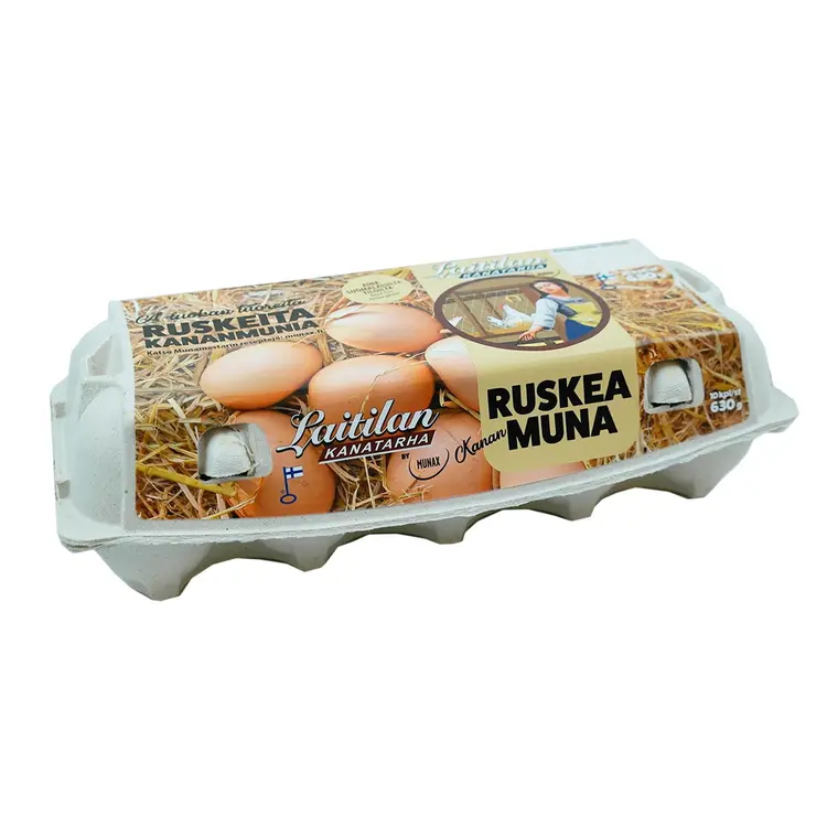 Laitilan Kanatarha ML10 630g ruskeita kananmunia