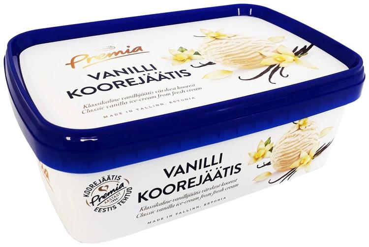 Premia vanilli koorejäätis 480g / 1l