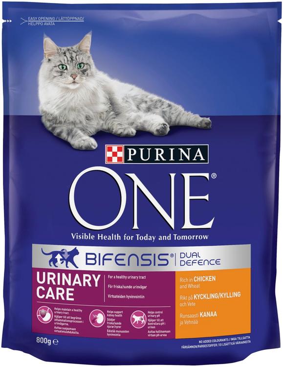 Purina ONE 800g Urinary Care Runsaasti Kanaa ja Vehnää kissanruoka