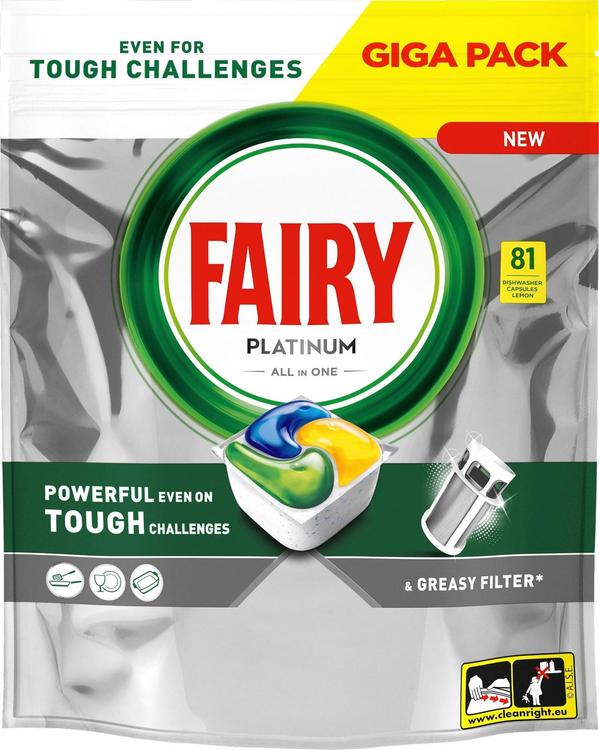 Fairy Platinum All in One 81kpl astianpesuainetabletti