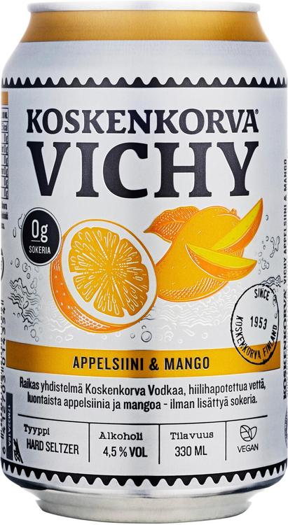 Koskenkorva Vichy Appelsiini Mango 4,5% 33cl